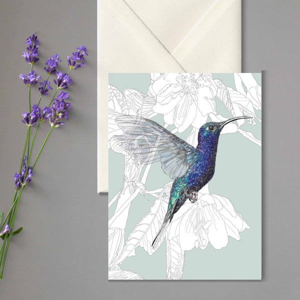 Violet Sawbrewing Greeting Card