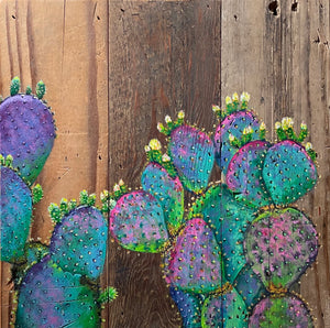 Purple Prickly Pear Cactus