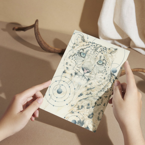 Snow Leopard Greeting Card